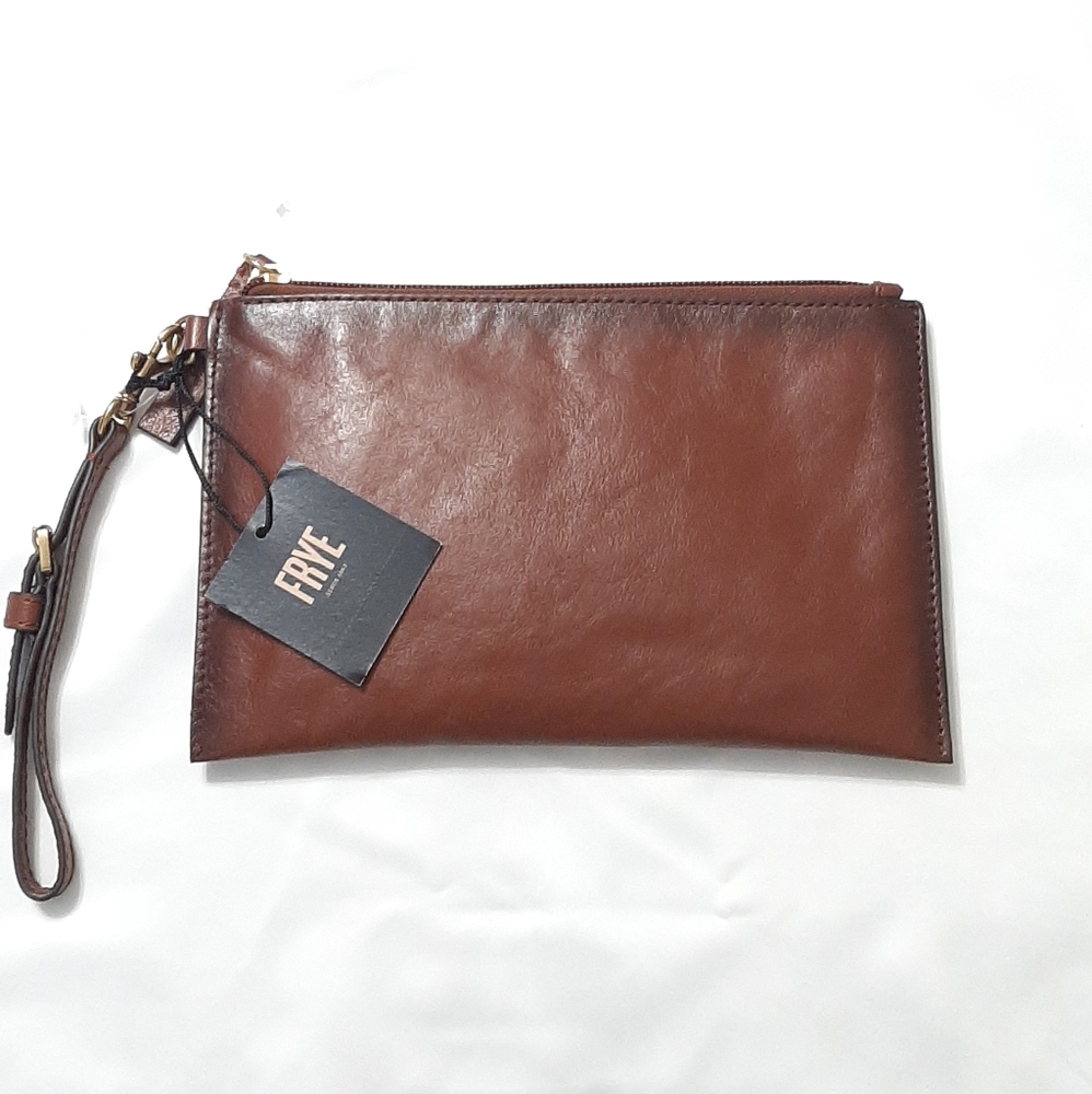 Nwt Frye genuine leather clutch - Picture 2 of 3